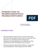 Introduction To Pharmacokinetics Pharmacodynamics