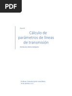 Cálculo de Parámetros en Líneas Eléctricas