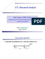 CivE 372 - 16 - Structural Deformations-Basics and Double Integration Method