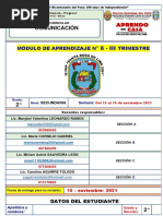 MODULO 08-III - Trim. - COMUNICACIÓN - 2° SEC.