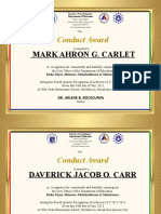 CONDUCT AWARD Template