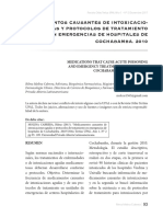 Medicamentos Causantes de Intoxicacio-Nes Agudas Y Protocolos de Tratamiento en Emergencias de Hospitales de Cochabamba. 2010