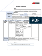 31 de Mayo Sesion PERSONAL SOCIAL Participamos en Un Simulacro de Sismo