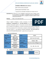 Informe Del Mes de Octubre - Ricardo Martinez