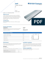 British Gypsum PDS Gypframe 148 DC 60 Deep Flange Channel