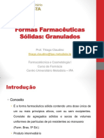 05 - Formas Farmacêuticas Sólidas - Granulados