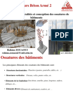 Chapitre 1 - Généralités Et Conception Des Ossatures de Bâtiments 2021