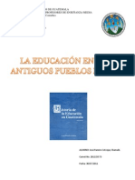 La Educación en Los Antiguos Pueblos Mayas