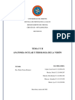 Tema I y Ii. Anatomia Ocular y Fisiologia de La Vision