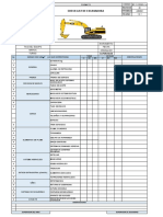 Check List de Excavadora Impromec - Sisma