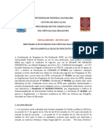 Edital Seleo de Discente 02 2022 PPGCR