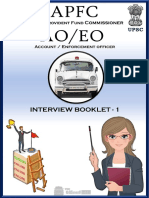 Upsc Epfo Apfc Ao Eo Interview Booklet 1