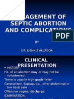 Management of Septic Abortion and Complications