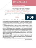 O Ensino Religioso em Questão No Brasil e Os Caminhos para A Legimitação Da Laicidade Do Estado Brasileiro