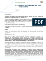 Ley Instituciones Del Sistema Financieras