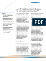 Anesthesia Professional Coding For McKesson Anesthesia Care™