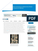 Ultrasound-Guided Transversus Abdominis Plane and Quadratus Lumborum Blocks - NYSORA