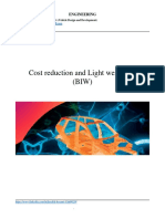 Cost Reduction and Light Weighting (BIW)