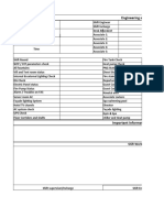 Daily Shift Log Book