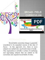 Broad Field Curriculum