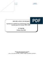 Specification Technique Système de Contrôle de Synchronisme Et de Présence de Tension Pour Les Réseaux THT Et HT ST T06-P06 Edition Mai 2014