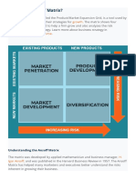 Ansoff Matrix