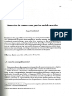 FIAD - Reescrita de Textos - Uma Pratica Social e Escolar