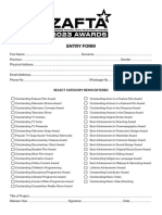 ZAFTAs 2023 Entry Form