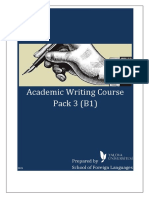 B1 Writing Pack