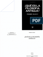 Filosofía Antigua Hadot