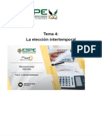 Tema 4 - La Elección Intertemporal