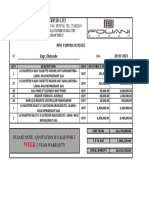 PROFORMA INVOICE - Engr. Olatunde