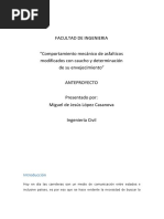 Comportamiento Mecánico de Asfalticos Modificados Con Caucho y Determinación de Su Envejecimiento