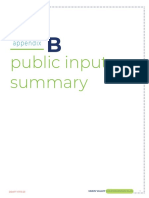 Appendix B - Public Input Summary