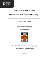 The Pre - and Post-Failure Deformation Behavior of Soil Slopes