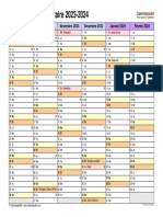 Calendrier Universitaire 2023 2024 Paysage 2 Pages