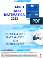 Último Simulacro - Matemática