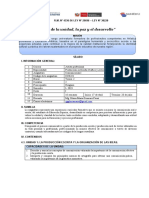 Socialización de Sílabo de Comunicación I para La Especialidad de Producción en Diseño Gráfico y Artes Publicitarias.