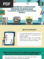 Evaluación de La Educación Superior en Modalidad B-Learning