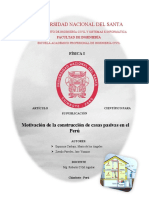 Apellido - Motivación de La Construcción de Casas Pasivas en El Perú