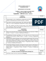 Class 12 Commerce and Humanities Stream - Half Yearly Examination - 2023 - Portions and Blueprint