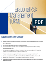 Operational Risk Management