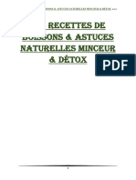 35 RECETTES DE BOISSONS & ASTUCES NATURELLES MINCEUR & DÉTOX (28 Pages)