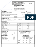 Welding Procedure Specification