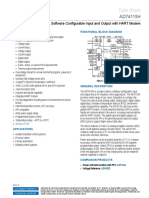 Data Sheet: Single-Channel, Software Configurable Input and Output With HART Modem