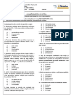 Avaliação 1 Bimestre 8 Ano História