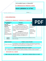 Iv Ses PS Lunes 3 Primeros Pobladores Del Perú