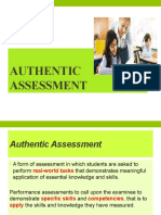 Authentic Assessment