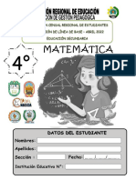 Secundaria Matemática 4°