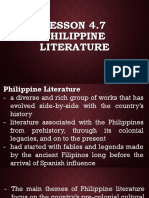 Lesson 4.7 - Philippine Literature